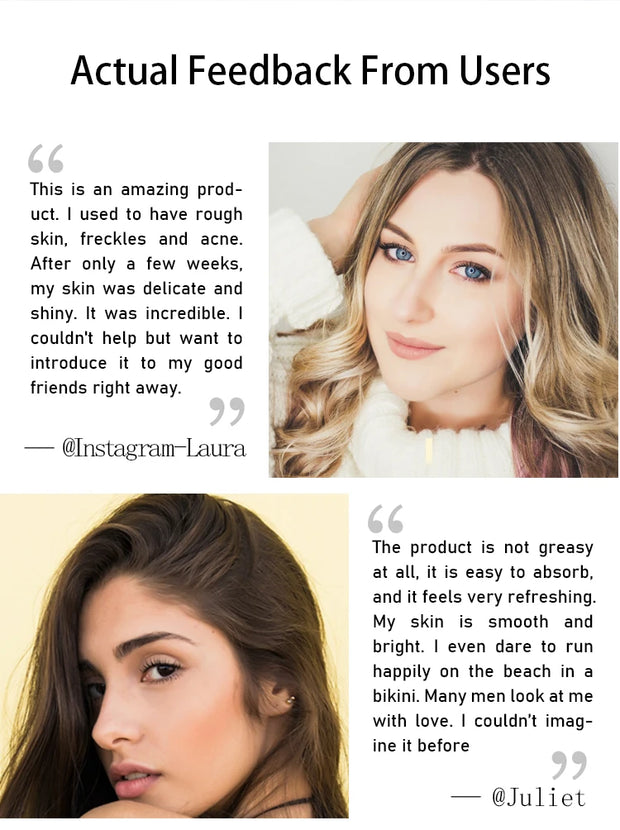 AILKE 24K Collagen Facial Whitening Set, Reduce Black Spots, Freckles, Brightening, Moisturizing Beauty Set For All Skin Types