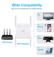 AC1200 Wireless WiFi Repeater Booster 2.4G/5GHz Wi-Fi Signal Amplifier Extender Router Network Wlan WiFi Repetidor