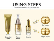 AILKE 24K Collagen Facial Whitening Set, Reduce Black Spots, Freckles, Brightening, Moisturizing Beauty Set For All Skin Types