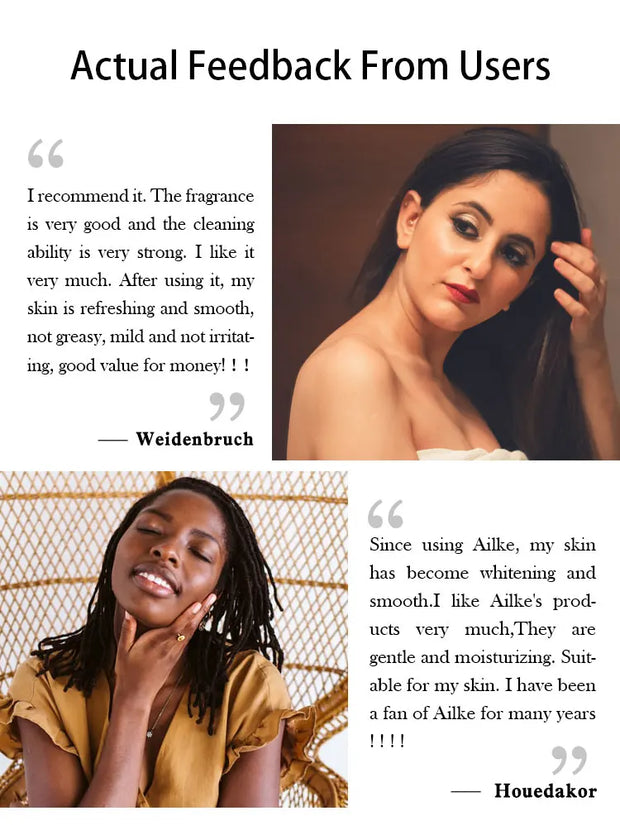 AILKE Collagen Skin Care Range, Clean Stains, Moisturizing, Whitening, Removing Freckle & Spots, Even Skin Tone, For Men & Women