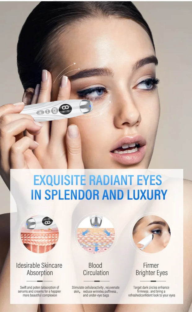 Eye Massager Sound Wave Vibration Lip Electric Muscle Stimulation Skin Lifting Firming Eye Bag Wrinkle Removal Nutrition Input