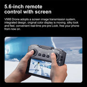 Xiaomi V988 Drone Professional 8K HD Dual Camera Remote control with large screen 5G WIFI FPV Foldable Quadcopter RC Dron Mijia