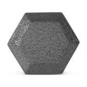 20lb Cast Iron Hex Dumbbell Single, Solid One Piece Weight for Home Gym Strength Training, Anti Roll Design