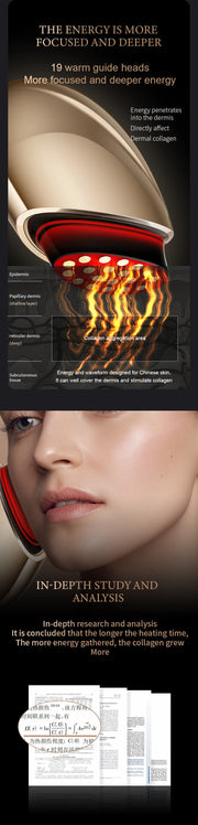 Red Light Collagen Regeneration Anti-Aging RF Anti-Wrinkle Beauty Device EMS Microcurrent Skin Tightening Face Lifting Massager