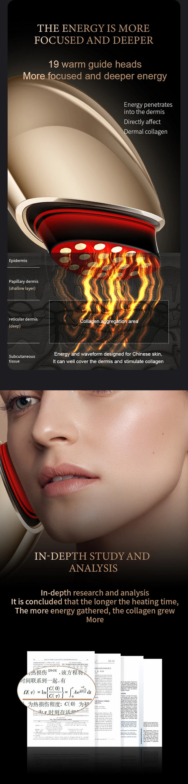 Red Light Collagen Regeneration Anti-Aging RF Anti-Wrinkle Beauty Device EMS Microcurrent Skin Tightening Face Lifting Massager