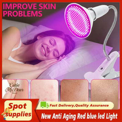 New Anti Aging Red blue led Light Therapy Deep Red Removal Anti-Aging Device Red Blue Light Acne Removal Firming Skin