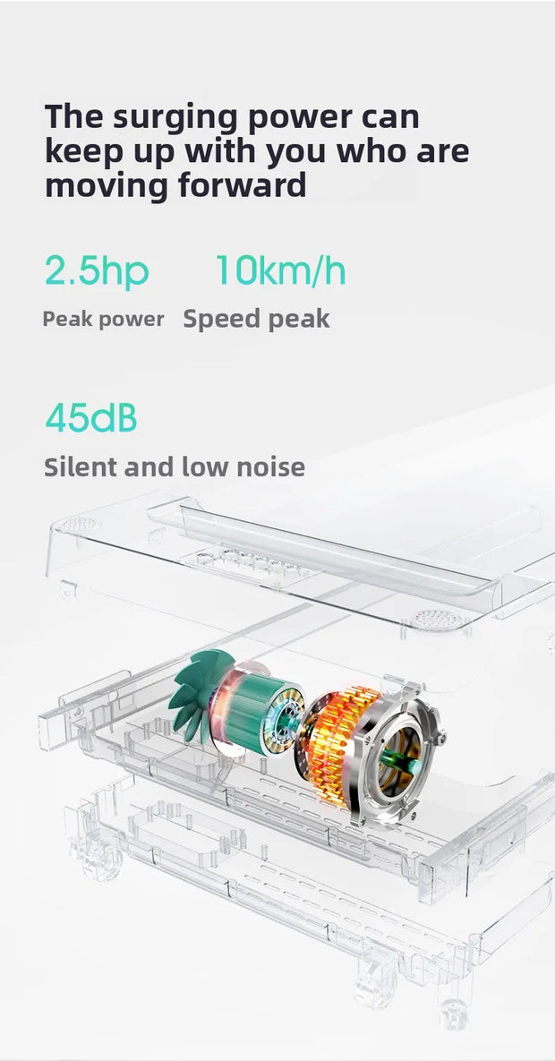 Electric treadmill household small female silent men's gym special family indoor shock absorption folding household model