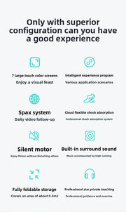 Electric treadmill household small female silent men's gym special family indoor shock absorption folding household model