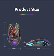RGB Color 2.4G Wireless Mouse Bluetooth 5.2 Mouse Dual Mode Gaming Mouse Rechargeable Silent Mice For PC Laptop Tablet MacBook