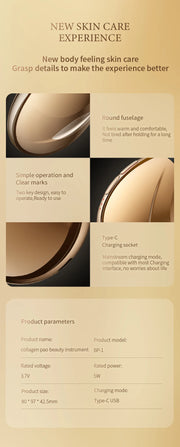 Red Light Collagen Regeneration Anti-Aging RF Anti-Wrinkle Beauty Device EMS Microcurrent Skin Tightening Face Lifting Massager