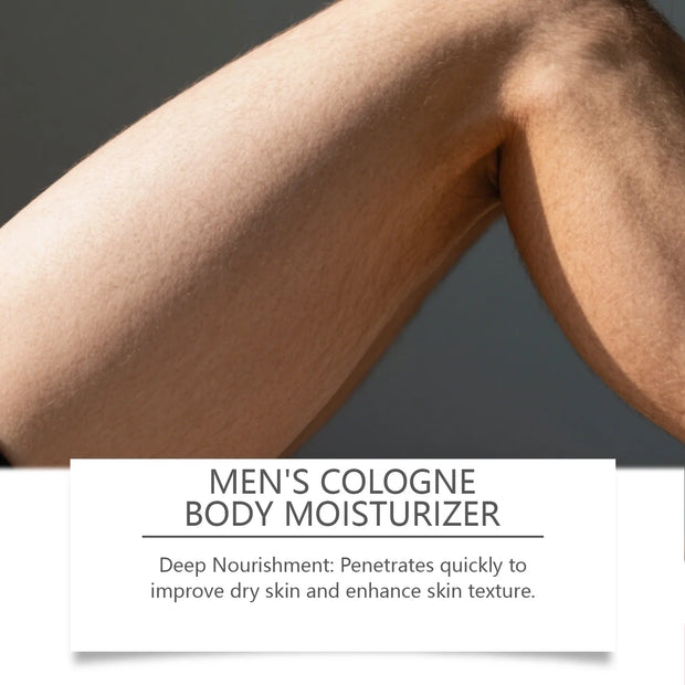 Men's Cologen Body Moisturizer Deep Nourishmen Long-Lasting Fragrance Fast Absorb Non-Greasy Woody Scented Body Lotion Skin Care