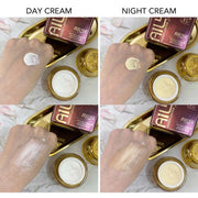 AILKE 24K Collagen Facial Whitening Set, Reduce Black Spots, Freckles, Brightening, Moisturizing Beauty Set For All Skin Types