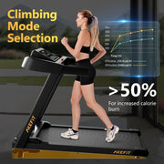 Treadmill with Incline Folding Treadmills for Home 265 LBS Capacity Portable Incline Treadmill 2.5HP LowNoise Treadmills LED Di