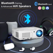 4K 10000 Lumens Android Beamer Projector Outdoors Full HD 1080P 8K Video Dolby Audio Home Theater WiFi Portable Proyector