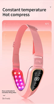 Facial Lifting Device LED Photon Therapy Facial Slimming Vibration Massager Double Chin V Face Shaped Cheek Lift  Belt Machine