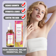 OCEAURA 60ml Hair Removal Relief Essential Oil for Armpit & Leg & Chest Gentle Formula Hydrates Cares Skin  Reduce Discomfort ﻿
