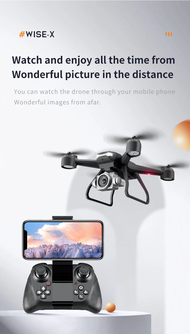 New V14 Drone 8K Profesional 1080P HD Dual Camera WiFi FPV Drones Height Keep RC Quadcopter Helicopter Dron Kids Toys Gift