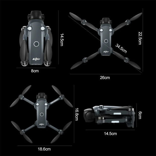Xiaomi V988 Drone Professional 8K HD Dual Camera Remote control with large screen 5G WIFI FPV Foldable Quadcopter RC Dron Mijia