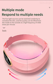 Facial Lifting Device LED Photon Therapy Facial Slimming Vibration Massager Double Chin V Face Shaped Cheek Lift  Belt Machine