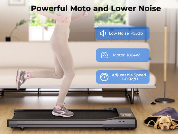 Hot Sale Treadmill 2in1 Treadmills for Home/Office Remote Control LCD Display Adjustable Speed Walking Pad Exercise Machine