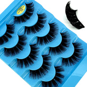 NEW 5pairs Classic Hybrid Volume Lashes New Arrival Wispy D Curl Short Russian Strip Lashes Makeup False Eyelashes