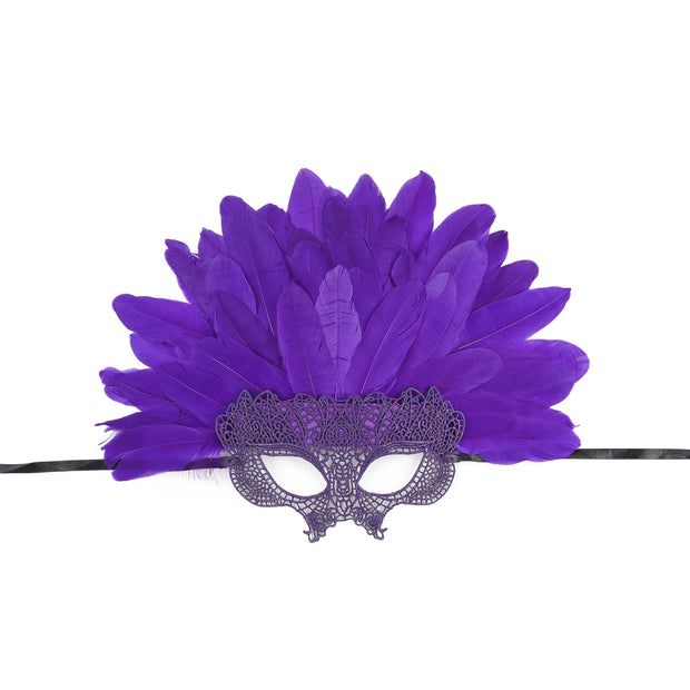 Most Popular Halloween Colorful Feather Mask Carnival Photography Cosplay Costume Perfect Cocktail Headpieces for Women Ladies