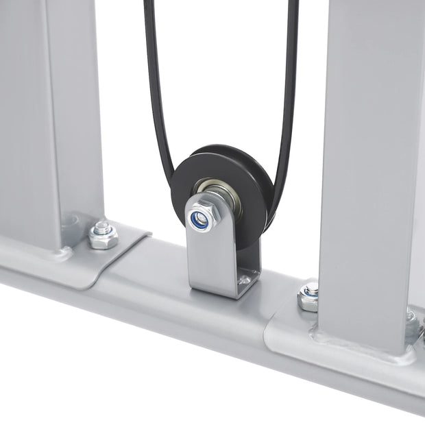 Multifunctional Fitness Rack Heavy Duty Steel Home Gym Strength Training Equipment 220LBS Load Foldable