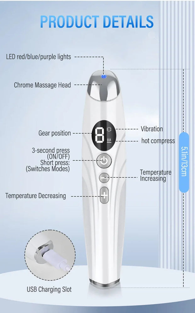 Eye Massager Sound Wave Vibration Lip Electric Muscle Stimulation Skin Lifting Firming Eye Bag Wrinkle Removal Nutrition Input