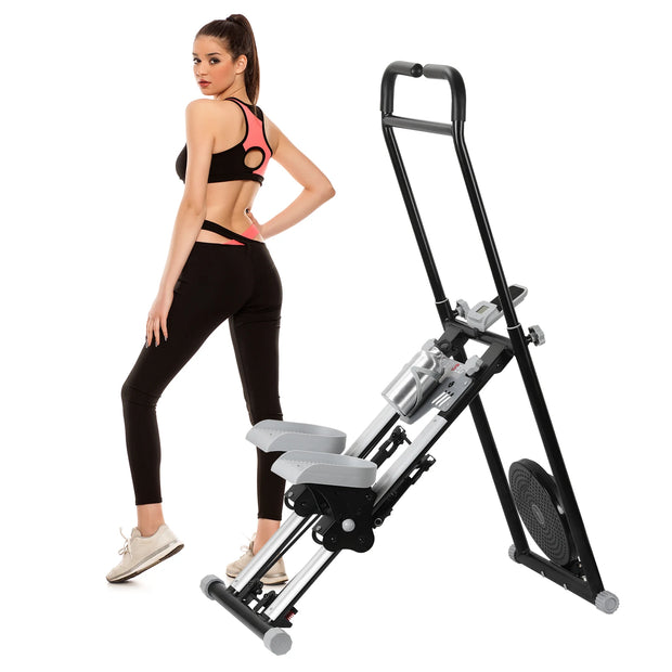 Vertical Stair Climber Stepper for Home Gym - Full-Body Workout, Compact Folding, Cardio Exercise Machine