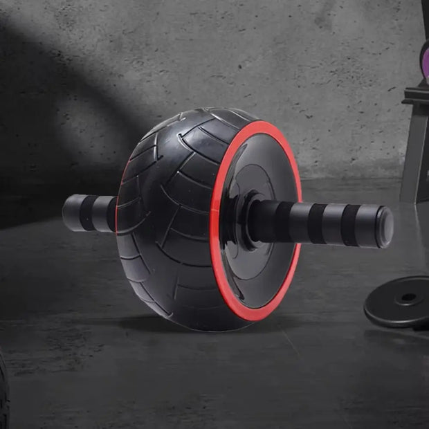 Ergonomic Grip Abdominal Workout Roller Single-wheel Strong Load Bearing Ab Roller Wheel Strengthen Muscle Non-slip