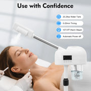Professional Facial Steamer Machine on Wheels Standing Esthetician Steamer Facial Be Used for Skin Rejuvenation Steamer