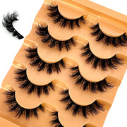 NEW 5pairs Classic Hybrid Volume Lashes New Arrival Wispy D Curl Short Russian Strip Lashes Makeup False Eyelashes