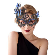 Halloween Mask Cocktail Feather Theme Party Masquerade Diamond Hair Ornaments Tassel Cosplay Costume for Women Ladies Wear