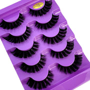NEW 5pairs Classic Hybrid Volume Lashes New Arrival Wispy D Curl Short Russian Strip Lashes Makeup False Eyelashes