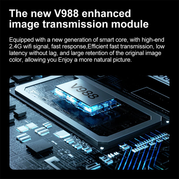 Xiaomi V988 Drone Professional 8K HD Dual Camera Remote control with large screen 5G WIFI FPV Foldable Quadcopter RC Dron Mijia