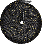 Battle Rope 1.5Inch 2 Inch Diameter Poly Dacron 30 FT, 40 FT, 50 FT Length, Heavy Ropes for Home Gym and Workout