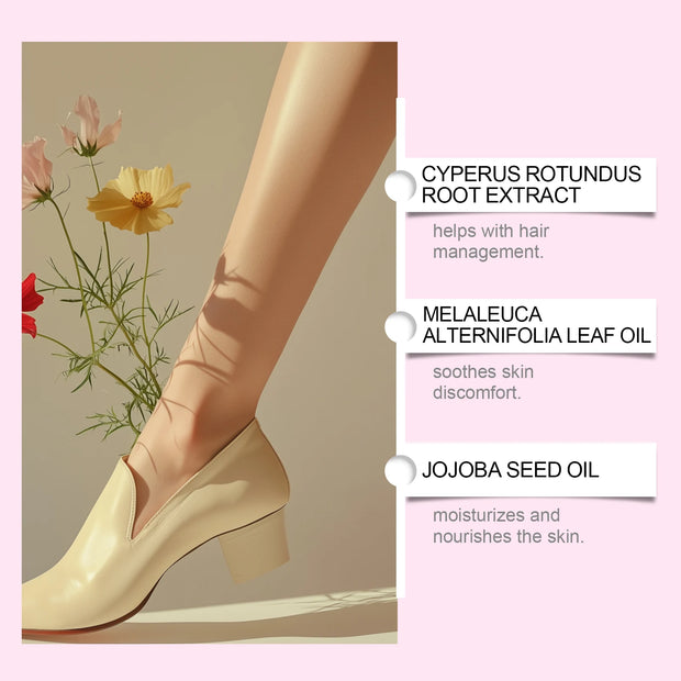 OCEAURA 60ml Hair Removal Relief Essential Oil for Armpit & Leg & Chest Gentle Formula Hydrates Cares Skin  Reduce Discomfort ﻿