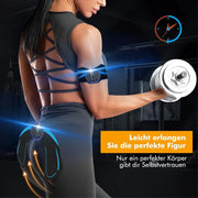 Professional EMS 8-Pad Ab Trainer and Muscle Stimulator with Vibration for Abdominal Toning, Home Fitness Equipment