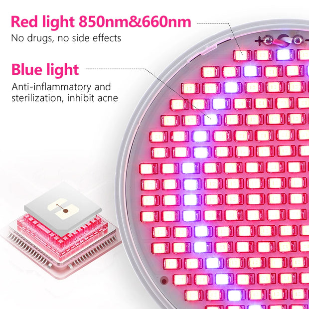 New Anti Aging Red blue led Light Therapy Deep Red Removal Anti-Aging Device Red Blue Light Acne Removal Firming Skin