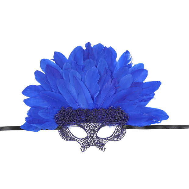 Most Popular Halloween Colorful Feather Mask Carnival Photography Cosplay Costume Perfect Cocktail Headpieces for Women Ladies