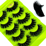 NEW 5pairs Classic Hybrid Volume Lashes New Arrival Wispy D Curl Short Russian Strip Lashes Makeup False Eyelashes