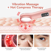 New Smart Eye Vibration Massage 3 Mode Hot Therapy for Eye Care Facial Relaxation Tool Portable Rechargeable Home Use Massager