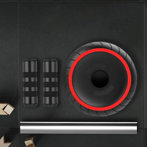 Ergonomic Grip Abdominal Workout Roller Single-wheel Strong Load Bearing Ab Roller Wheel Strengthen Muscle Non-slip