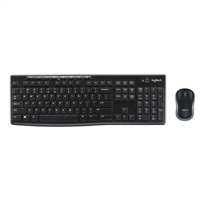 Logitech Wireless Keyboard and Mouse Combo for Windows, 2.4 GHz Wireless, Compact Mouse