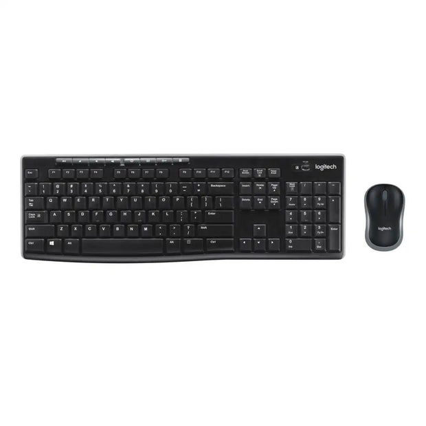 Logitech Wireless Keyboard and Mouse Combo for Windows, 2.4 GHz Wireless, Compact Mouse