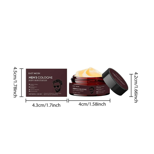 Men's Cologen Body Moisturizer Deep Nourishmen Long-Lasting Fragrance Fast Absorb Non-Greasy Woody Scented Body Lotion Skin Care