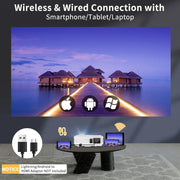 4K 10000 Lumens Android Beamer Projector Outdoors Full HD 1080P 8K Video Dolby Audio Home Theater WiFi Portable Proyector