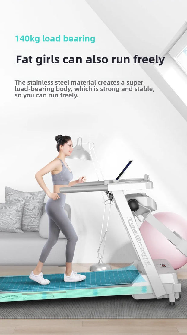 Electric treadmill household small female silent men's gym special family indoor shock absorption folding household model