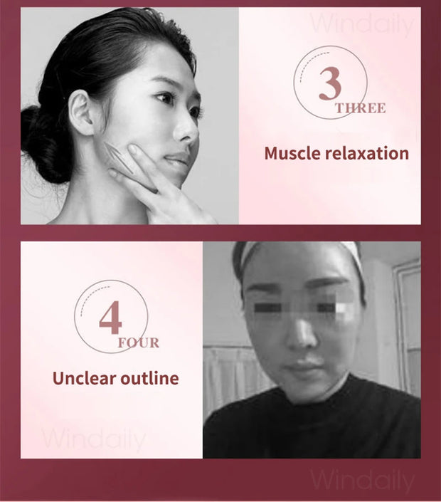 Facial Lifting Device LED Photon Therapy Facial Slimming Vibration Massager Double Chin V Face Shaped Cheek Lift  Belt Machine