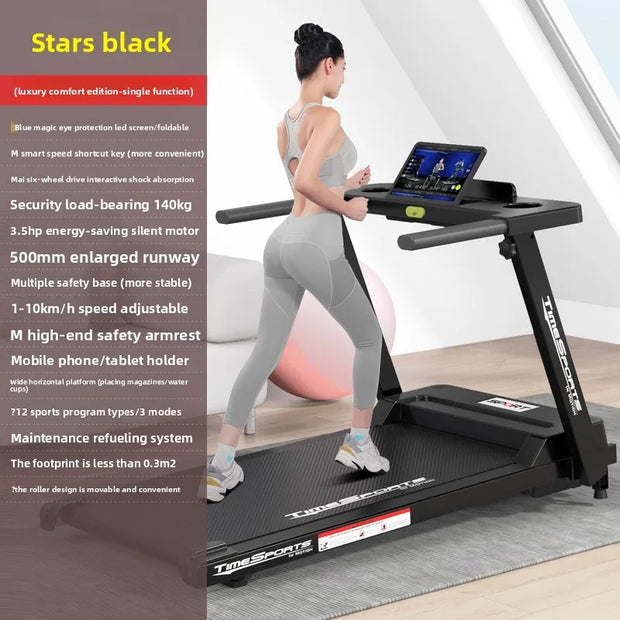 Electric treadmill household small female silent men's gym special family indoor shock absorption folding household model